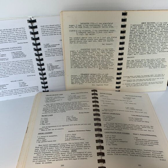 #4228 VINTAGE COMMUNITY COOKBOOKS 3 EA PENNSYLVANIA *READ BELOW*  3 PA - Picture 2 of 6